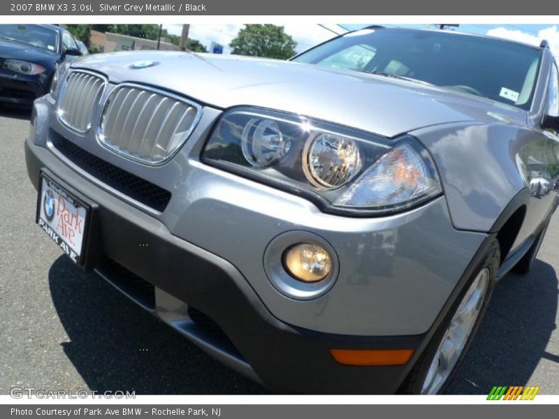 Silver Grey Metallic / Black 2007 BMW X3 3.0si