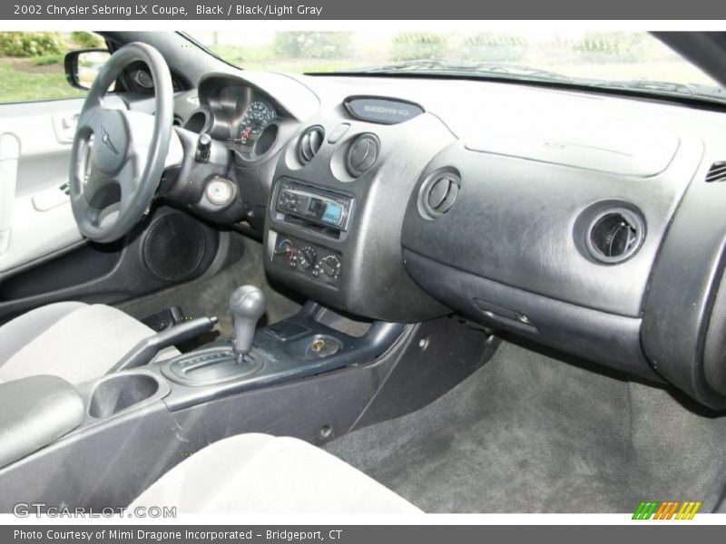 Black / Black/Light Gray 2002 Chrysler Sebring LX Coupe