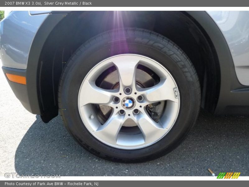 Silver Grey Metallic / Black 2007 BMW X3 3.0si