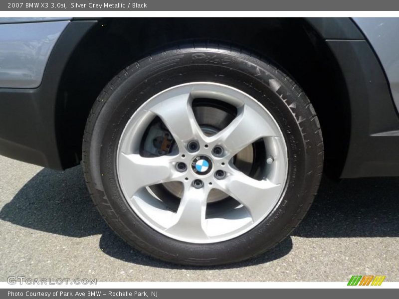 Silver Grey Metallic / Black 2007 BMW X3 3.0si