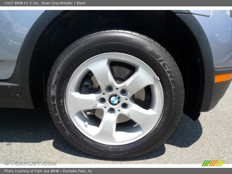 Silver Grey Metallic / Black 2007 BMW X3 3.0si