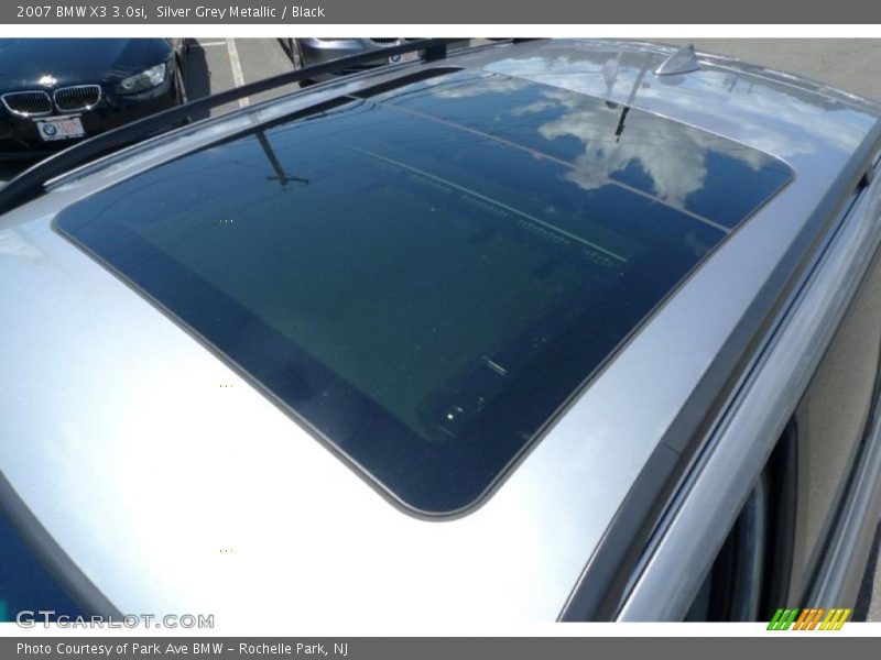 Silver Grey Metallic / Black 2007 BMW X3 3.0si