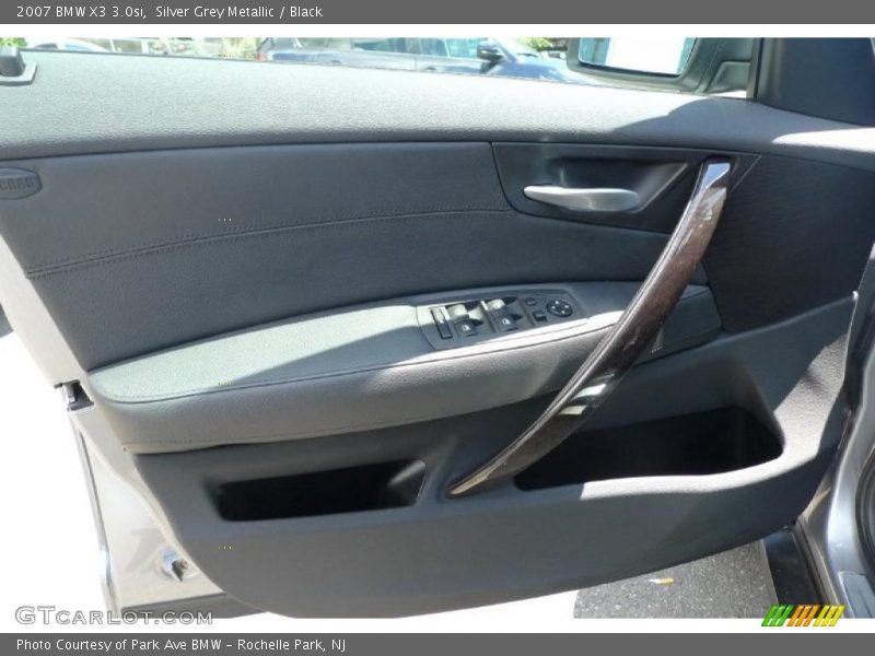 Silver Grey Metallic / Black 2007 BMW X3 3.0si