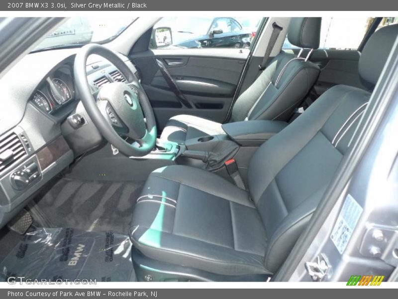 Silver Grey Metallic / Black 2007 BMW X3 3.0si