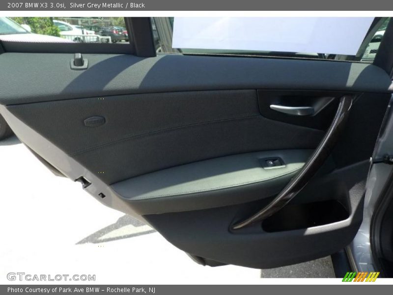 Silver Grey Metallic / Black 2007 BMW X3 3.0si