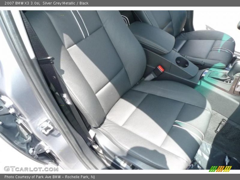 Silver Grey Metallic / Black 2007 BMW X3 3.0si