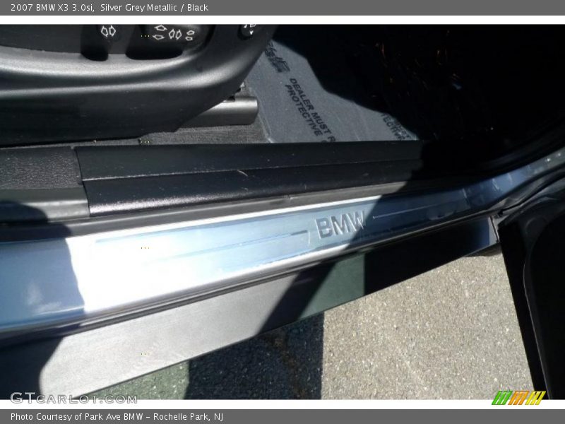 Silver Grey Metallic / Black 2007 BMW X3 3.0si