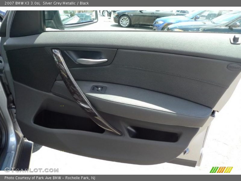 Silver Grey Metallic / Black 2007 BMW X3 3.0si
