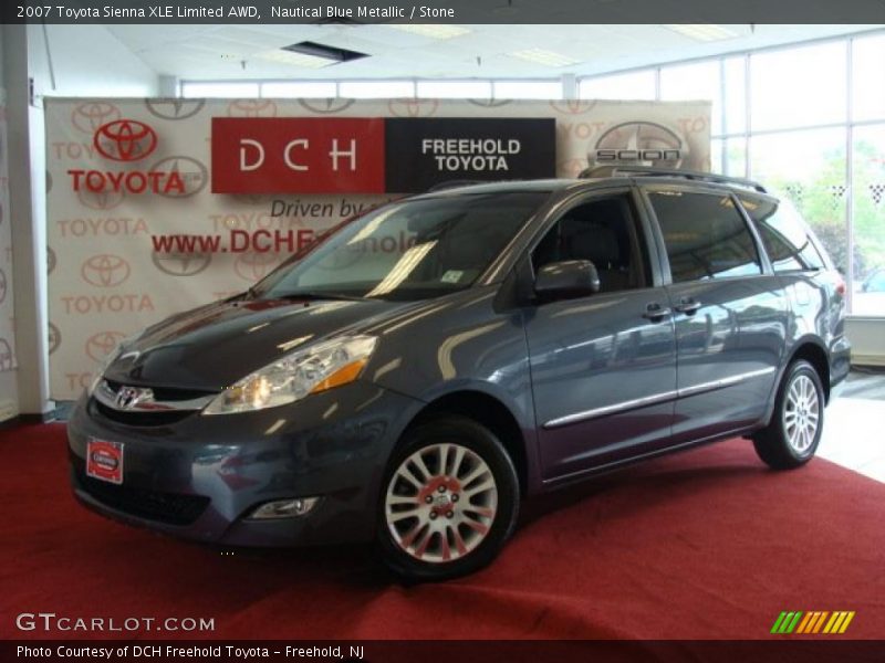 Nautical Blue Metallic / Stone 2007 Toyota Sienna XLE Limited AWD