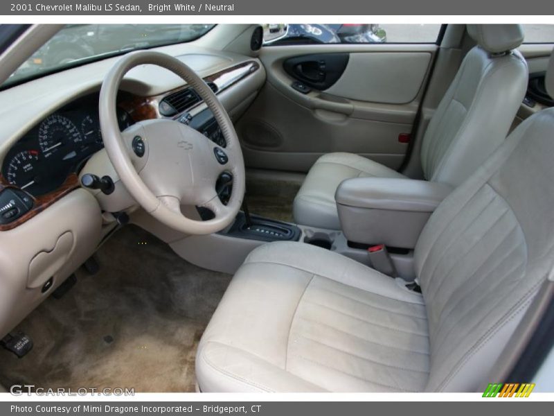 Bright White / Neutral 2001 Chevrolet Malibu LS Sedan