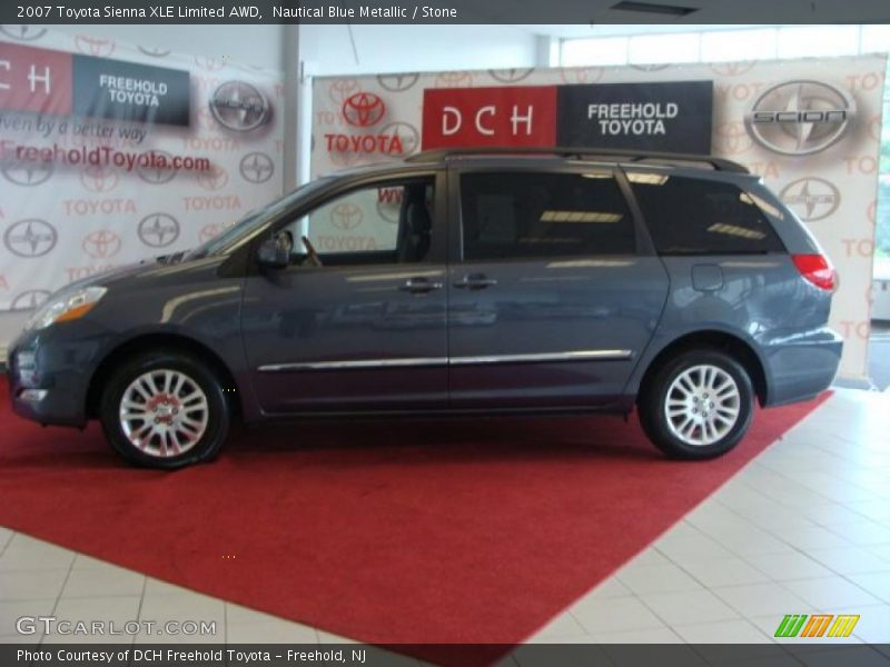 Nautical Blue Metallic / Stone 2007 Toyota Sienna XLE Limited AWD