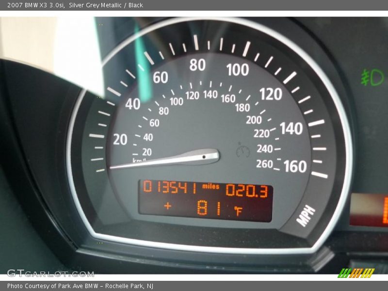 Silver Grey Metallic / Black 2007 BMW X3 3.0si