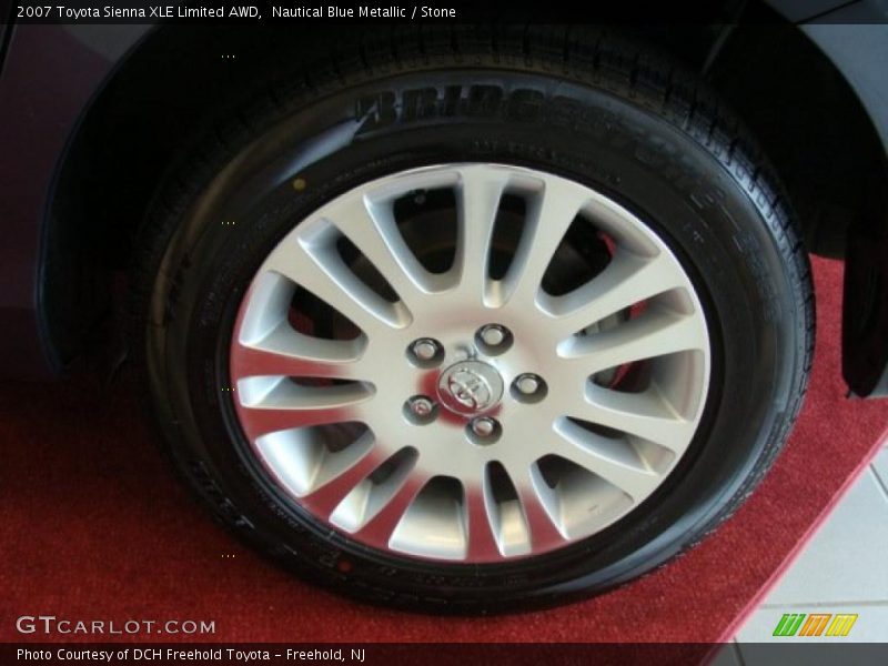 Nautical Blue Metallic / Stone 2007 Toyota Sienna XLE Limited AWD