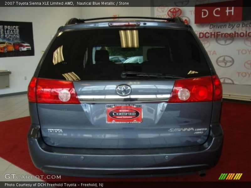 Nautical Blue Metallic / Stone 2007 Toyota Sienna XLE Limited AWD