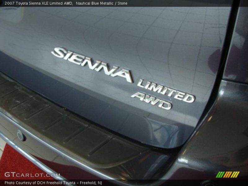 Nautical Blue Metallic / Stone 2007 Toyota Sienna XLE Limited AWD