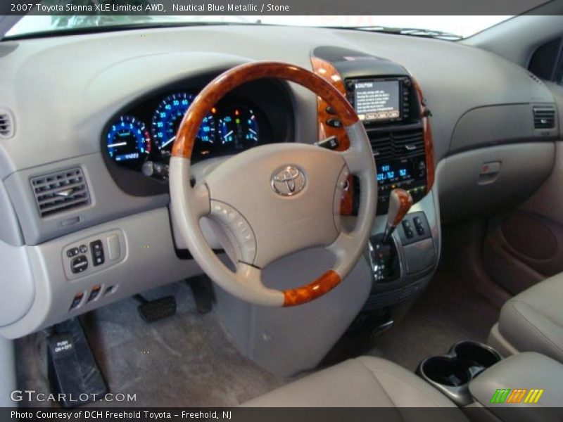 Nautical Blue Metallic / Stone 2007 Toyota Sienna XLE Limited AWD
