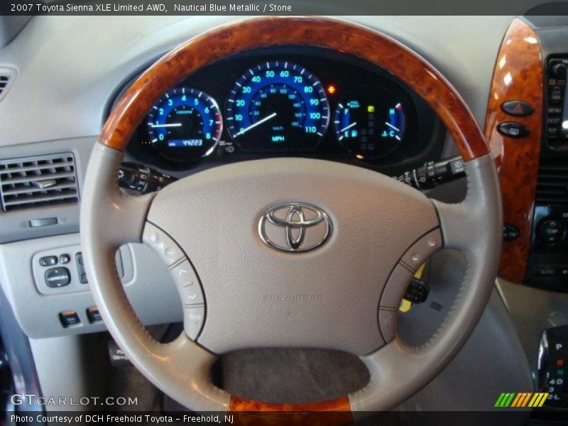 Nautical Blue Metallic / Stone 2007 Toyota Sienna XLE Limited AWD