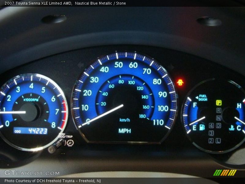 Nautical Blue Metallic / Stone 2007 Toyota Sienna XLE Limited AWD