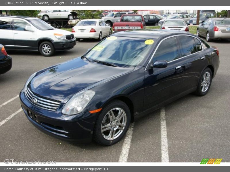 Twilight Blue / Willow 2004 Infiniti G 35 x Sedan