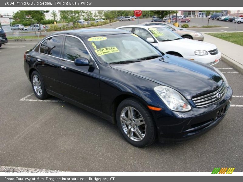 Twilight Blue / Willow 2004 Infiniti G 35 x Sedan