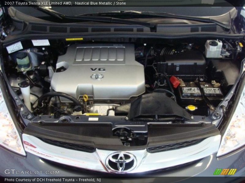 Nautical Blue Metallic / Stone 2007 Toyota Sienna XLE Limited AWD