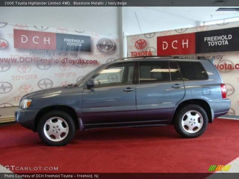 Bluestone Metallic / Ivory Beige 2006 Toyota Highlander Limited 4WD