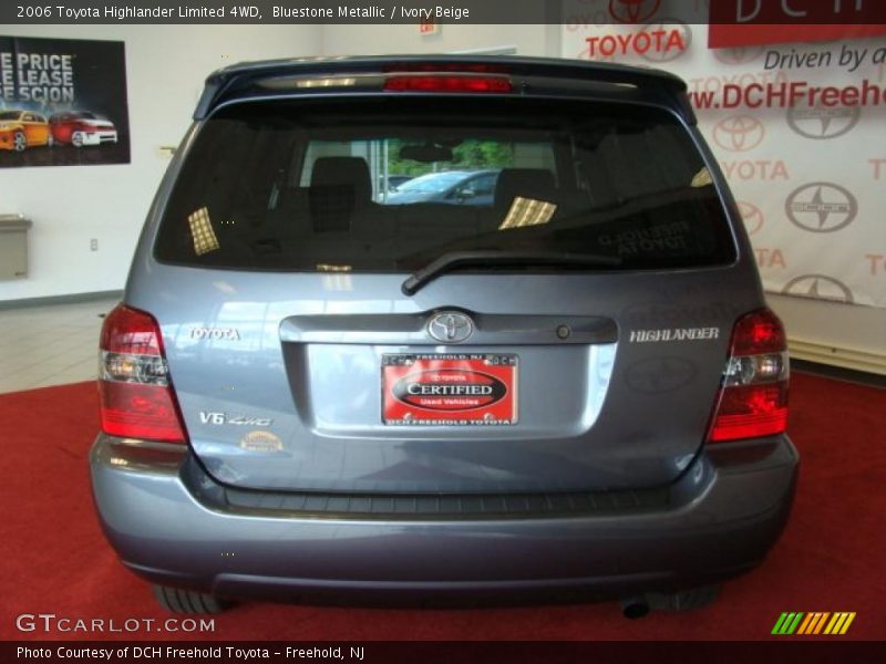 Bluestone Metallic / Ivory Beige 2006 Toyota Highlander Limited 4WD