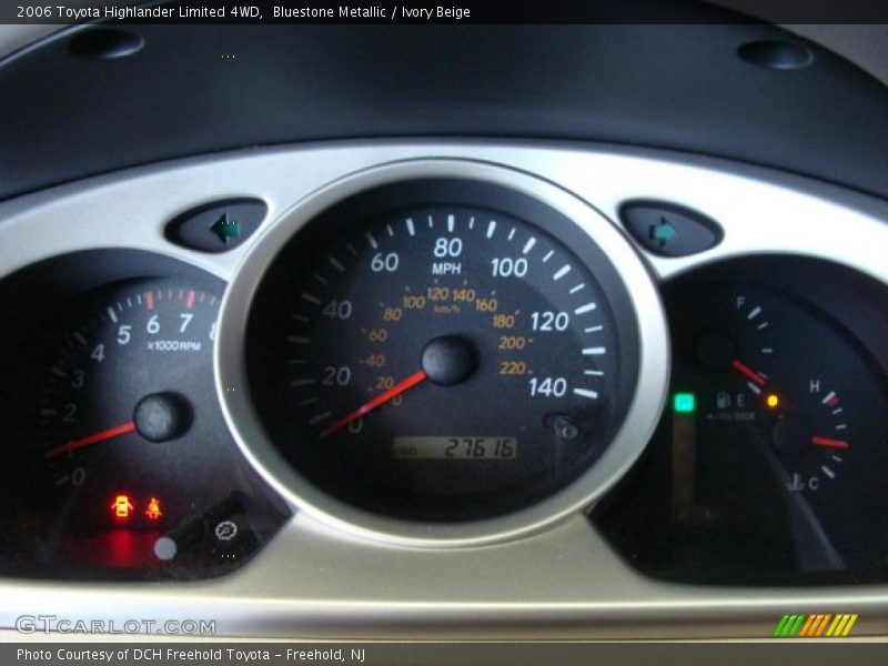 Bluestone Metallic / Ivory Beige 2006 Toyota Highlander Limited 4WD