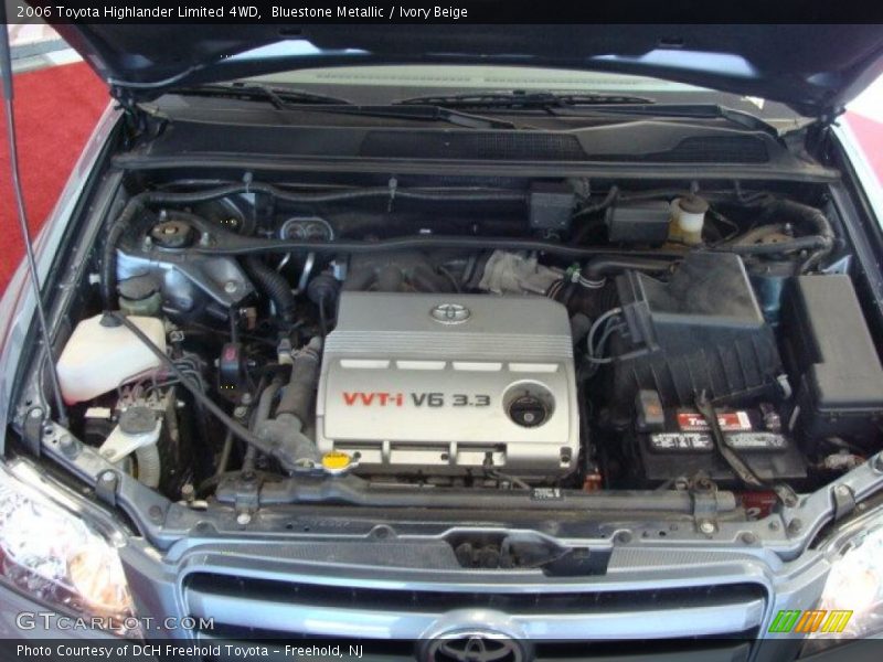 Bluestone Metallic / Ivory Beige 2006 Toyota Highlander Limited 4WD