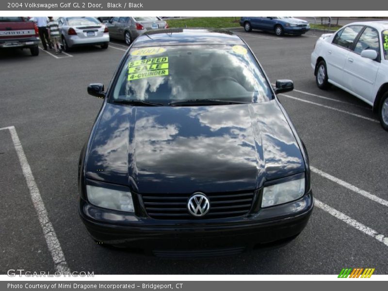 Black / Black 2004 Volkswagen Golf GL 2 Door