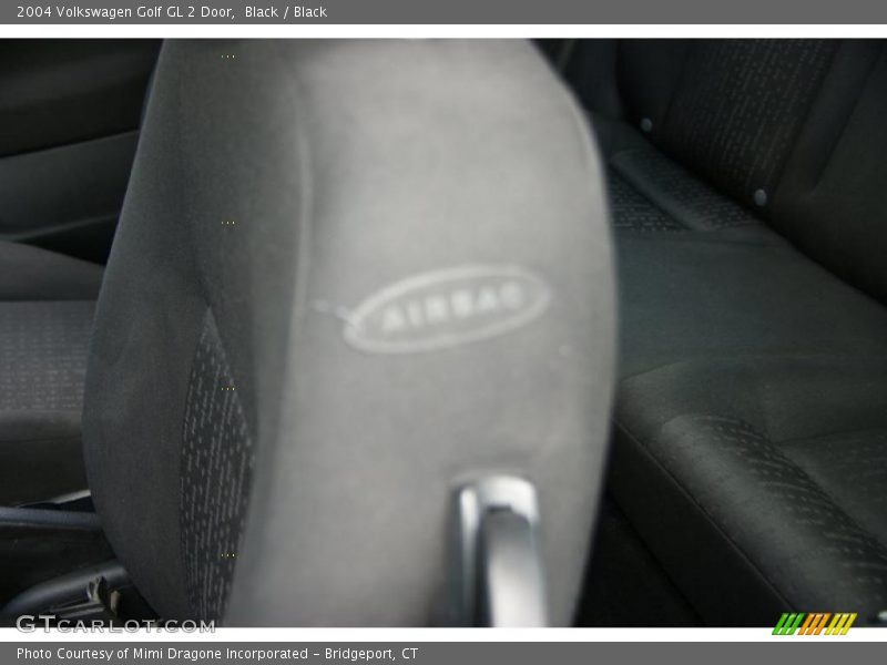 Black / Black 2004 Volkswagen Golf GL 2 Door