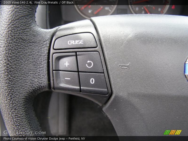 Flint Gray Metallic / Off Black 2005 Volvo S40 2.4i