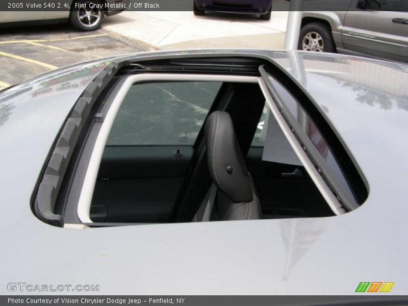 Flint Gray Metallic / Off Black 2005 Volvo S40 2.4i