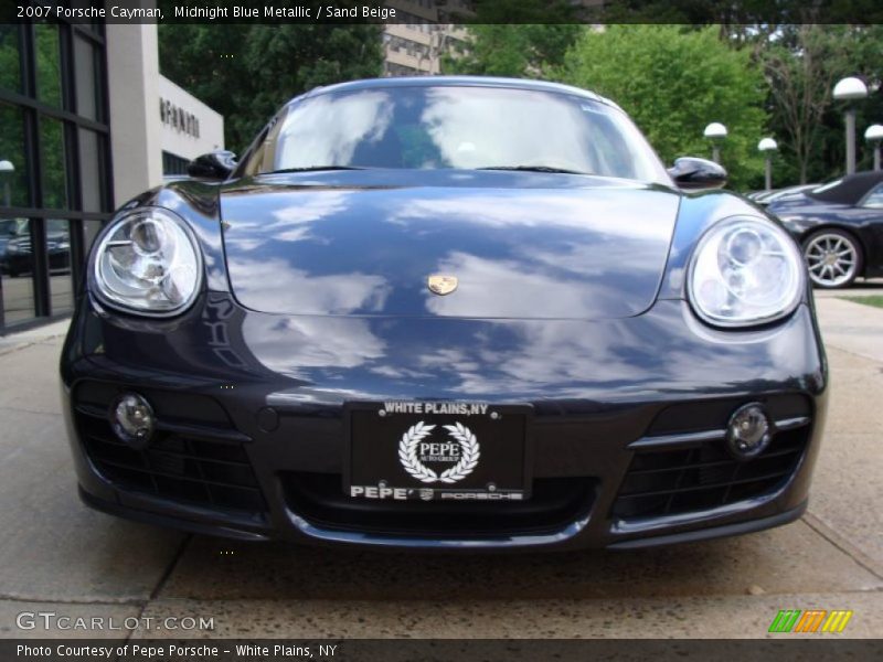 Midnight Blue Metallic / Sand Beige 2007 Porsche Cayman