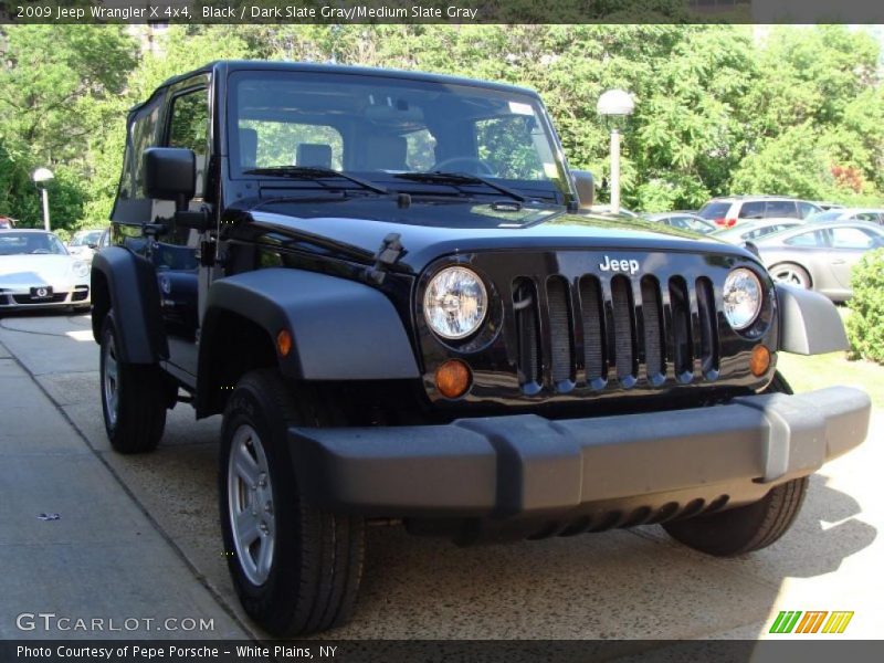 Black / Dark Slate Gray/Medium Slate Gray 2009 Jeep Wrangler X 4x4