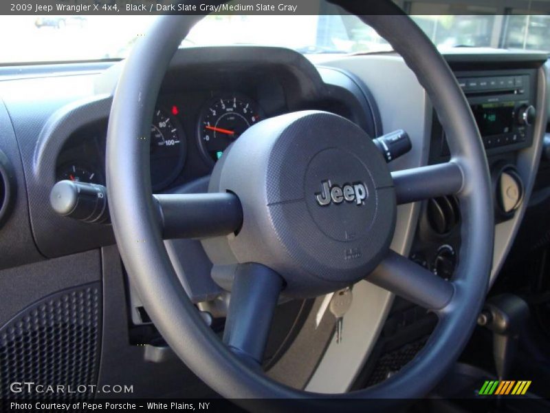 Black / Dark Slate Gray/Medium Slate Gray 2009 Jeep Wrangler X 4x4