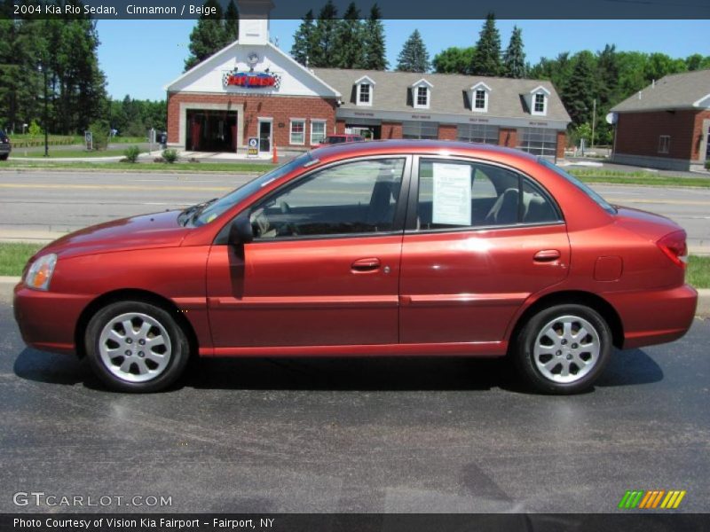 Cinnamon / Beige 2004 Kia Rio Sedan