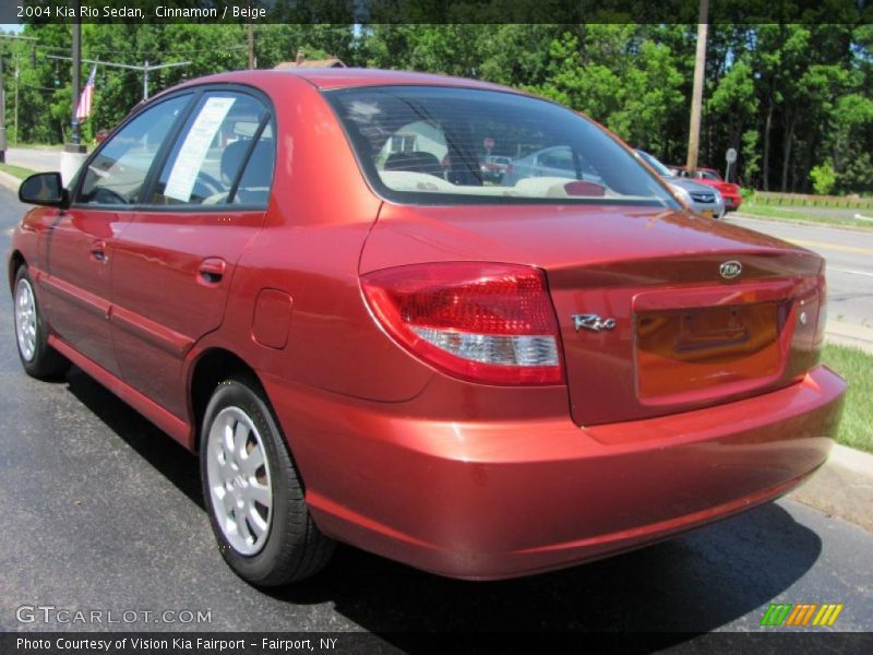Cinnamon / Beige 2004 Kia Rio Sedan
