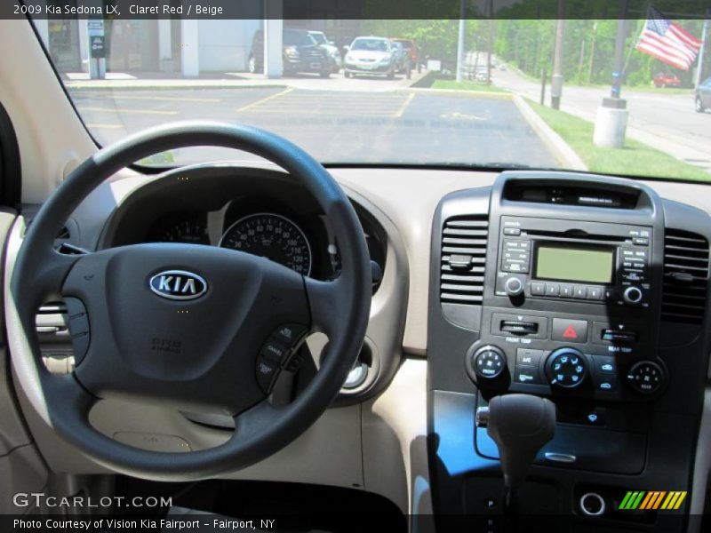 Claret Red / Beige 2009 Kia Sedona LX