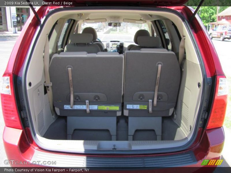 Claret Red / Beige 2009 Kia Sedona LX