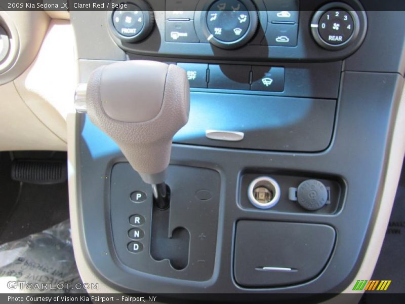 Claret Red / Beige 2009 Kia Sedona LX