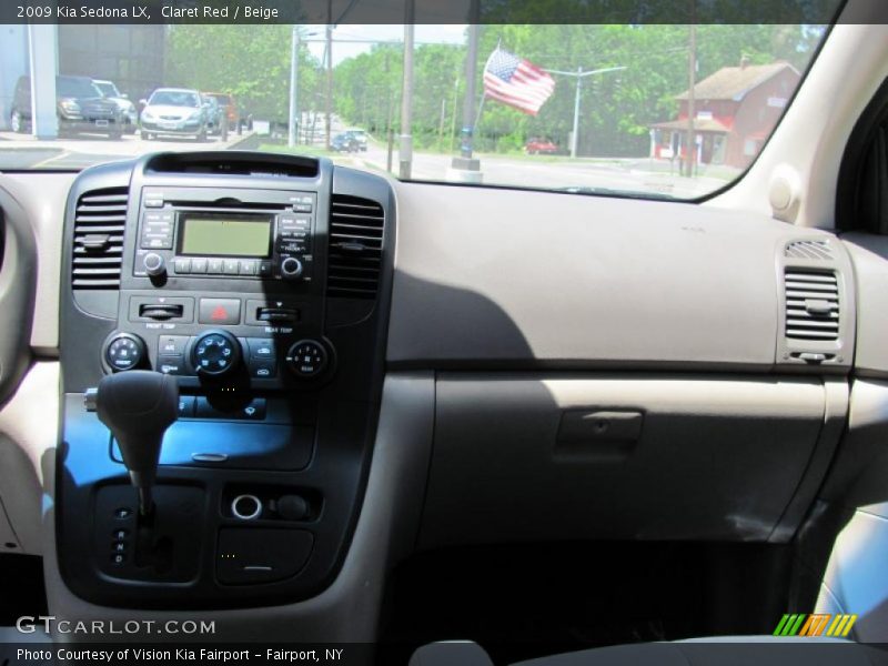 Claret Red / Beige 2009 Kia Sedona LX