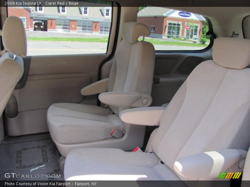 Claret Red / Beige 2009 Kia Sedona LX