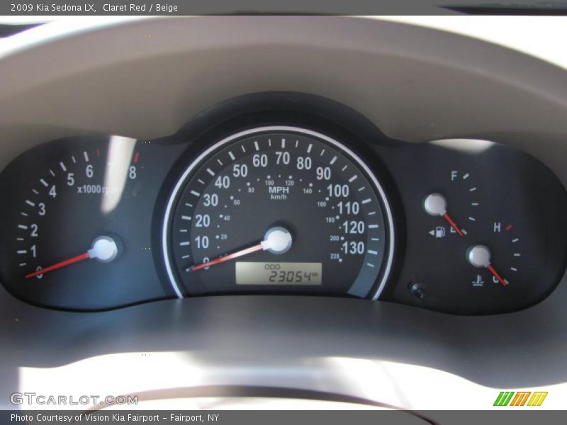 Claret Red / Beige 2009 Kia Sedona LX