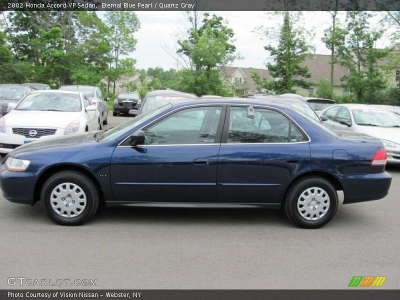 Eternal Blue Pearl / Quartz Gray 2002 Honda Accord VP Sedan