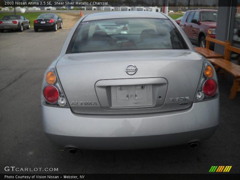 Sheer Silver Metallic / Charcoal 2003 Nissan Altima 3.5 SE