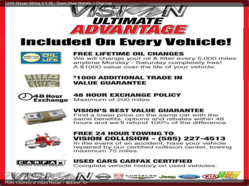 Sheer Silver Metallic / Charcoal 2003 Nissan Altima 3.5 SE