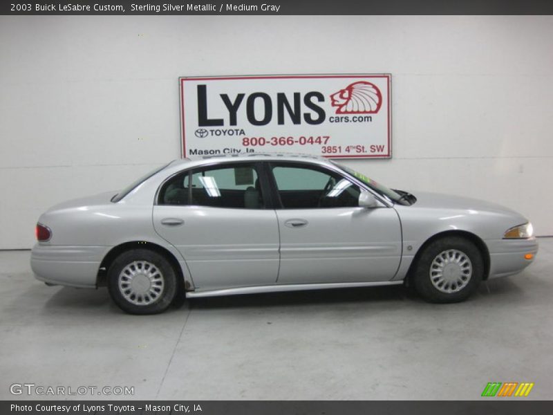 Sterling Silver Metallic / Medium Gray 2003 Buick LeSabre Custom