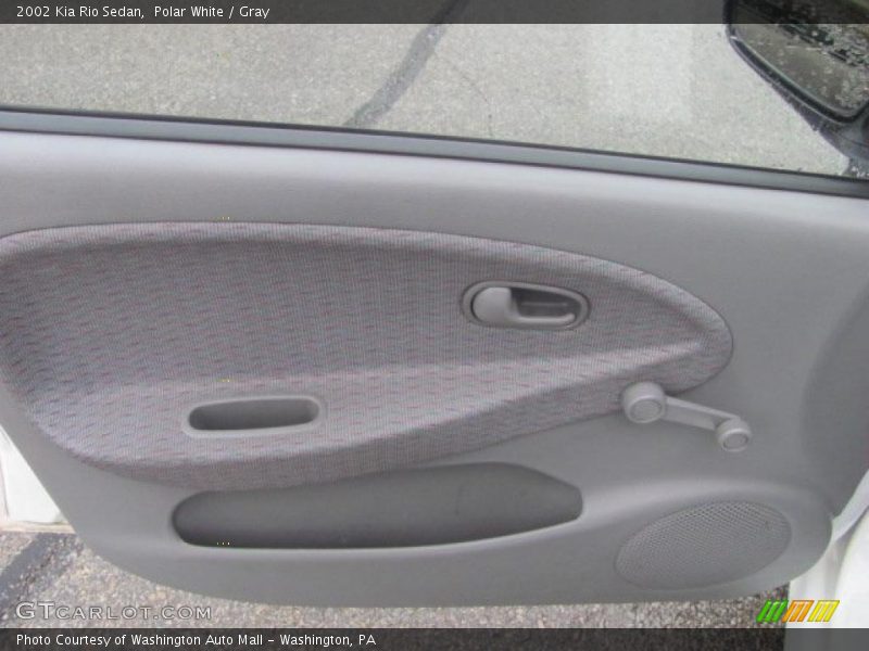 Polar White / Gray 2002 Kia Rio Sedan