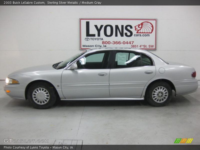 Sterling Silver Metallic / Medium Gray 2003 Buick LeSabre Custom